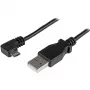 StarTech.com Micro-USB uzlādes un sinhronizācijas kabelis M/M - Leņķveida Micro-USB - 24 AWG - 0,5 m