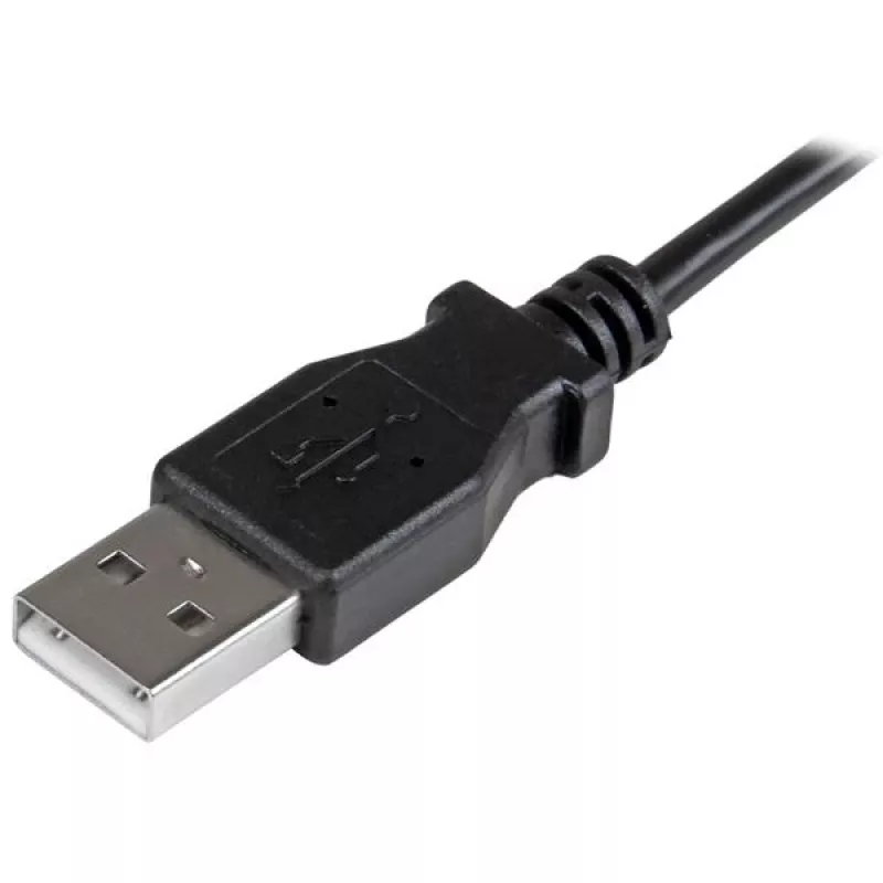 StarTech.com Micro-USB uzlādes un sinhronizācijas kabelis M/M - Leņķveida Micro-USB - 24 AWG - 0,5 m