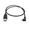 StarTech.com Micro-USB uzlādes un sinhronizācijas kabelis M/M - Kreisais leņķis Micro-USB - 24 AWG - 0,5 m