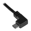 StarTech.com Micro-USB uzlādes un sinhronizācijas kabelis M/M - Kreisais leņķis Micro-USB - 24 AWG - 0,5 m