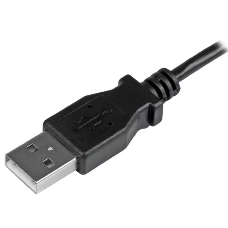 StarTech.com Micro-USB uzlādes un sinhronizācijas kabelis M/M - Kreisais leņķis Micro-USB - 24 AWG - 0,5 m