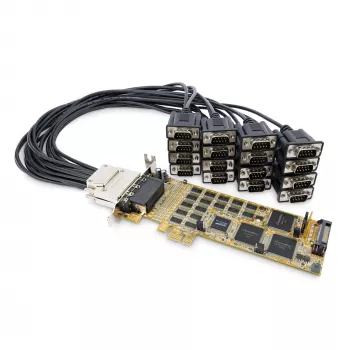 StarTech.com 16 portu zema profila seriālā karte - RS232 - PCI Express