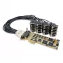 StarTech.com 16 portu zema profila seriālā karte - RS232 - PCI Express