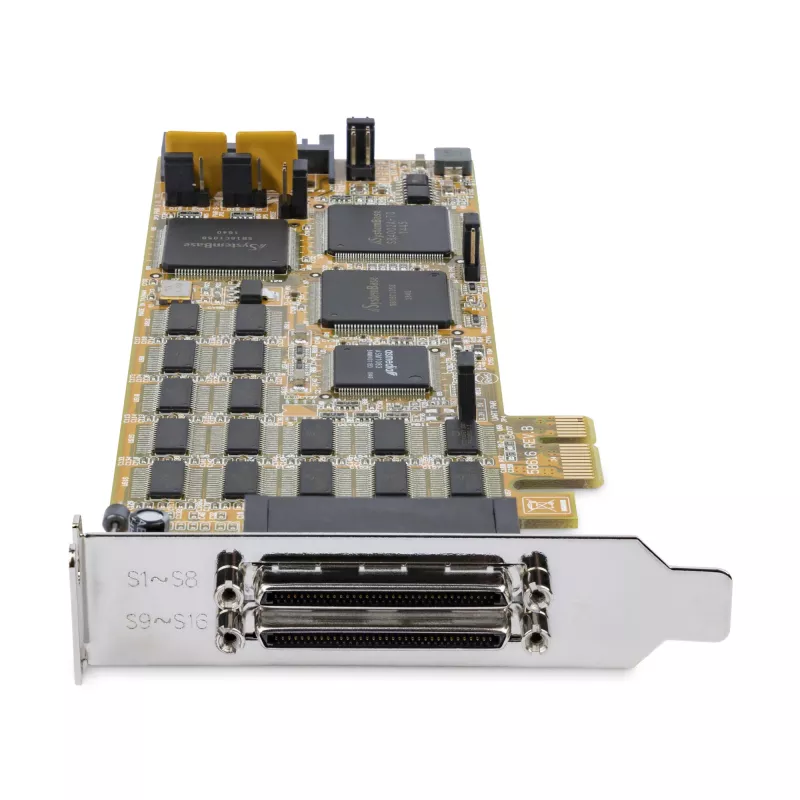 StarTech.com 16 portu zema profila seriālā karte - RS232 - PCI Express