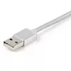 StarTech.com 1 m USB vairāku uzlādes kabelis — USB uz Micro-USB vai USB-C vai Lightning iPhone / iPad / iPod / Android ierīcēm — Apple MFi sertificēts — 3-in-1 USB lādētājs — pīts