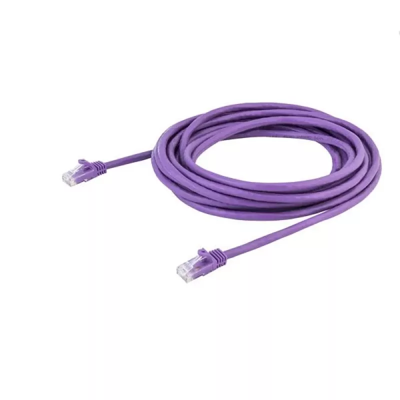 StarTech.com 5m CAT6 Ethernet kabelis - purpursarkans CAT 6 Gigabit Ethernet vads - 250MHz 100W PoE RJ45 UTP tīkla/plākstera vads ar aizsargātiem spraudņiem un stiepes atslogošanu, individuāli testēts