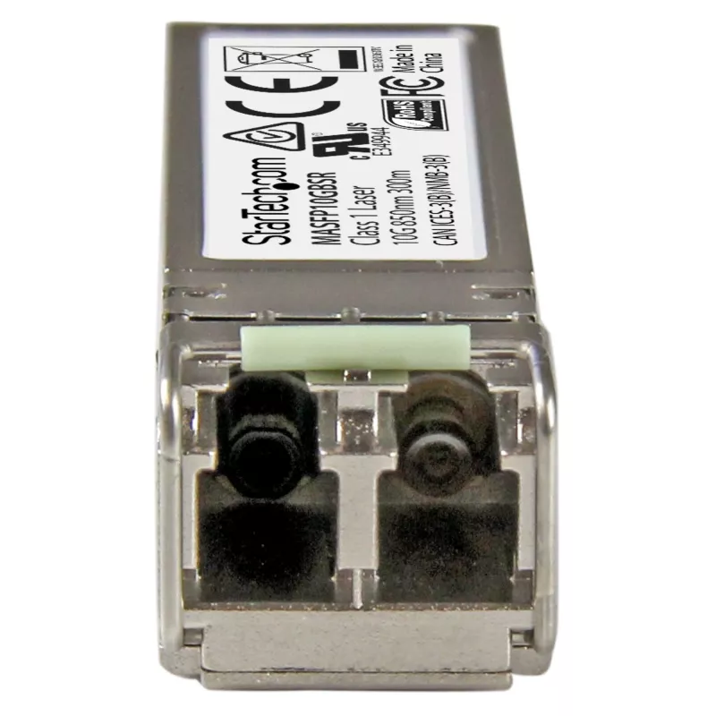 StarTech.com Cisco Meraki MA-SFP-10GB-SR saderīgs SFP+ raiduztvērēja modulis - 10GBASE-SR~Cisco Meraki MA-SFP-10GB-SR saderīgs SFP+ modulis - 10GBASE-SR - 10GbE daudzmodu optisko šķiedru MMF optiskais raiduztvērējs - 10GE Gigabit Ethernet SFP+ - LC 300m - 850nm - DDM Cisco Meraki MS225, MX400, MS250