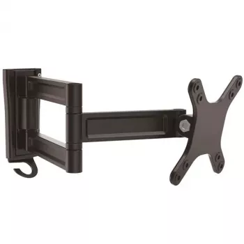 StarTech.com sienas stiprinājuma monitora plecs – dubultā grozāma, 15 kg, 33 cm (13 collas), 68,6 cm (27 collas), 75 x 75 mm, 100 x 100 mm, melns