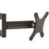 StarTech.com sienas stiprinājuma monitora plecs – dubultā grozāma, 15 kg, 33 cm (13 collas), 68,6 cm (27 collas), 75 x 75 mm, 100 x 100 mm, melns