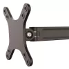 StarTech.com sienas stiprinājuma monitora plecs – dubultā grozāma, 15 kg, 33 cm (13 collas), 68,6 cm (27 collas), 75 x 75 mm, 100 x 100 mm, melns