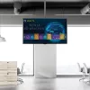StarTech.com TV griestu stiprinājums - pilnas kustības universāls piekaramais viena ekrāna stiprinājums ar regulējamu teleskopisko garo statni - slīpums / grozīšana - VESA kronšteins 32 inch-75 inch displejiem