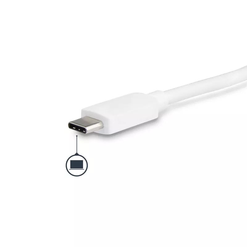 StarTech.com USB C daudzportu adapteris – USB-C uz DVI-D (digitālais) video adapteris ar 60 W Power Delivery caurlaides uzlādi, GbE, USB-A – pārnēsājama USB Type-C/Thunderbolt 3 mini klēpjdatora dokstacija