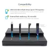 StarTech.com Standalone 1 to 7 USB Thumb Drive Duplicator and Eraser, Multiple USB Flash Drive Copier, System and File and Whole-Drive Copy at 1.5 GB/min, Single and 3-Pass Erase, LCD Display - TAA