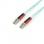 StarTech.com 3m (10ft) LC/UPC to LC/UPC OM4 Multimode Fiber Optic kabelis, 50/125µm LOMMF/VCSEL Zipcord Fiber, 100G, Low Insertion Loss - LSZH Fiber Jumper Cord