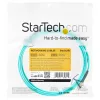 StarTech.com 3m (10ft) LC/UPC to LC/UPC OM4 Multimode Fiber Optic kabelis, 50/125µm LOMMF/VCSEL Zipcord Fiber, 100G, Low Insertion Loss - LSZH Fiber Jumper Cord