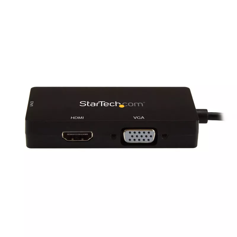 StarTech.com USB-C daudzportu video adapteris - 3-vienā - 4K 30Hz - melns