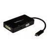 StarTech.com USB-C daudzportu video adapteris - 3-vienā - 4K 30Hz - melns