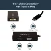 StarTech.com USB-C daudzportu video adapteris - 3-vienā - 4K 30Hz - melns