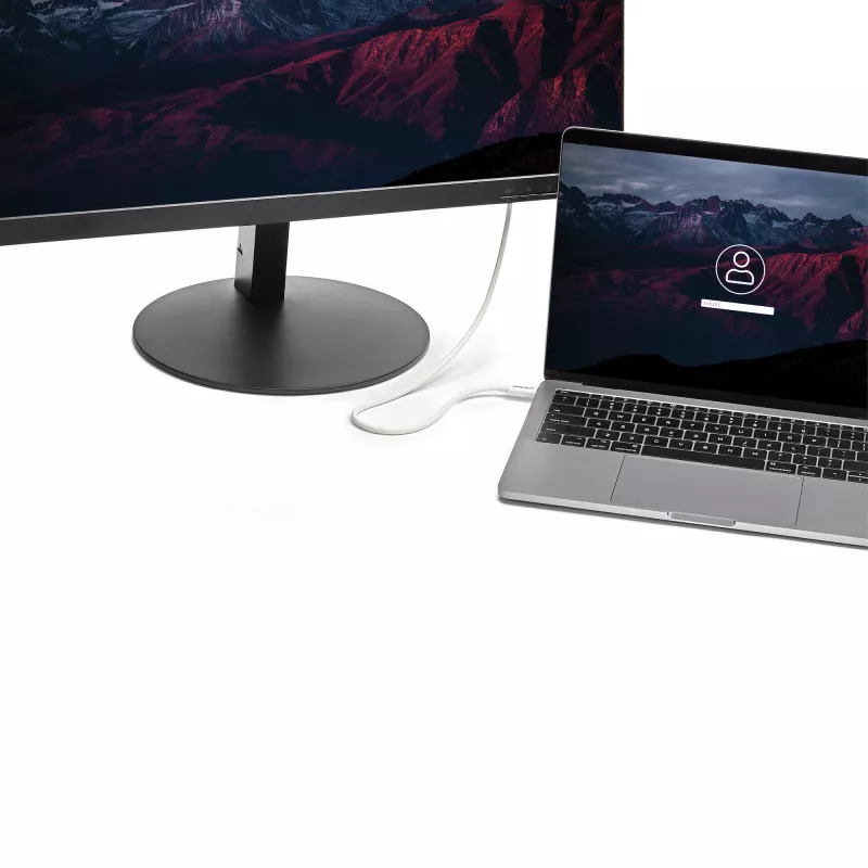 StarTech.com Thunderbolt 3 kabelis - 40Gbps - 0.5m - Balts - Savietojams ar Thunderbolt, USB un DisplayPort