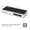 StarTech.com USB 3.0 dokstacija - klēpjdatora dokstacija ar divu monitoru atbalstu, HDMI un DVI/VGA video - 6-portu USB 3.1 Gen 1 5 Gbps centrmezgls, GbE, audio - universāla A tipa dokstacija - Windows un Mac