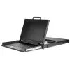 StarTech.com statīvā montējama KVM konsole HD 1080p — viena porta VGA KVM ar 17 collu LCD monitoru serveru statīvam — pilnībā aprīkota 1U LCD KVM izvelkamā plate ar kabeļiem un aparatūru — USB atbalsts — 50 000 stundas MTBF