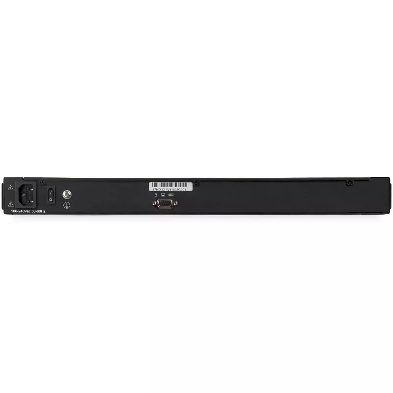 StarTech.com statīvā montējama KVM konsole HD 1080p — viena porta VGA KVM ar 17 collu LCD monitoru serveru statīvam — pilnībā aprīkota 1U LCD KVM izvelkamā plate ar kabeļiem un aparatūru — USB atbalsts — 50 000 stundas MTBF