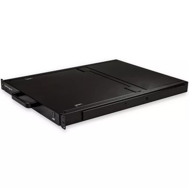 StarTech.com 8 portu montējama KVM konsole ar 1,8 m kabeļiem - integrēts KVM slēdzis ar 17 collu LCD monitoru - pilnībā aprīkota 1U LCD KVM atvilktne - OSD KVM - izturīga, 50 000 stundu MTBF - USB + VGA atbalsts