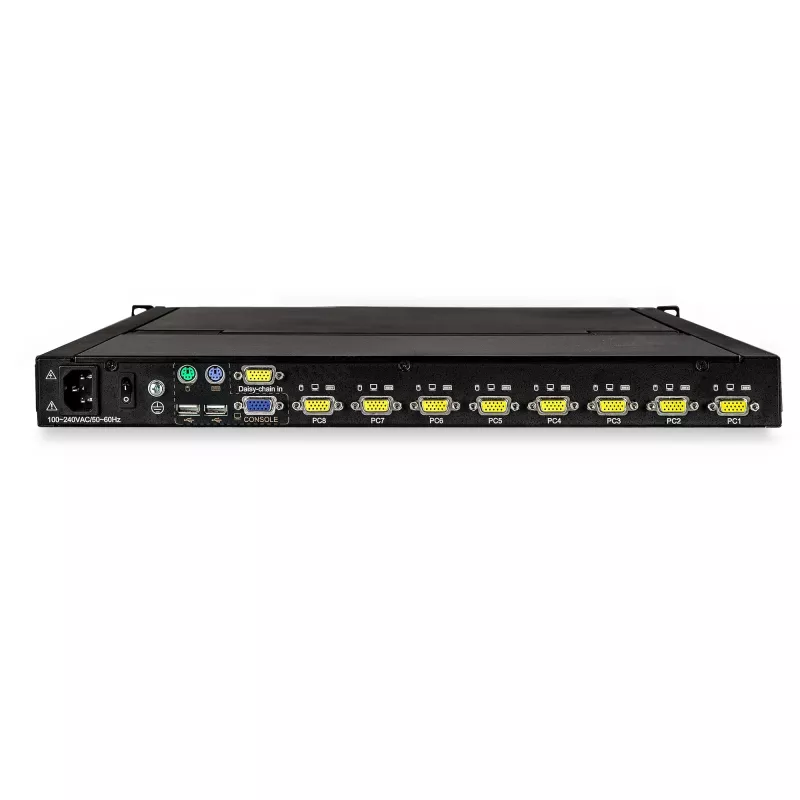 StarTech.com 8 portu montējama KVM konsole ar 1,8 m kabeļiem - integrēts KVM slēdzis ar 17 collu LCD monitoru - pilnībā aprīkota 1U LCD KVM atvilktne - OSD KVM - izturīga, 50 000 stundu MTBF - USB + VGA atbalsts