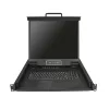 StarTech.com 16 portu statņu montāžas KVM konsole ar 1,8 m kabeļiem – integrēts KVM slēdzis ar 19 collu LCD monitoru – pilnībā aprīkota 1U LCD KVM izvelkamā sistēma – OSD KVM – izturīgs 50 000 MTBF – USB + VGA atbalsts