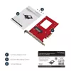 StarTech.com U.2 uz PCIe adapteris 2,5 collu U.2 NVMe SSD - SFF-8639 - x4 PCI Express 4.0