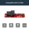 StarTech.com U.2 (SFF-8643) uz M.2 PCI Express 3.0 x4 resursdatora adaptera karte 2,5” U.2 NVMe SSD