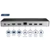 StarTech.com USB-C dokstacija - dubulto monitoru HDMI un DisplayPort 4K 30Hz - USB Type-C klēpjdatora dokstacija ar 60W strāvas padevi, SD, 4 portu USB-A 3.0 centrālmaza, GbE, audio - Thunderbolt 3 saderīga