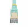 StarTech.com 3m CAT6a Ethernet kabelis - 10 Gigabit ekranēts nesaspiežams RJ45 100W PoE patch vads - 10GbE STP tīkla kabelis ar sprieguma aizsardzību - Aqua individuāli testēts/vadi UL sertificēti/TIA