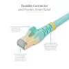 StarTech.com 3m CAT6a Ethernet kabelis - 10 Gigabit ekranēts nesaspiežams RJ45 100W PoE patch vads - 10GbE STP tīkla kabelis ar sprieguma aizsardzību - Aqua individuāli testēts/vadi UL sertificēti/TIA