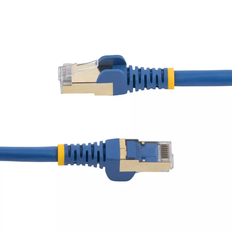 StarTech.com 2m CAT6a Ethernet kabelis - 10 Gigabit ekranēts, bez aizķeršanās, RJ45, 100W PoE, plākstera vads - 10GbE STP tīkla kabelis ar stiegrojumu - zils, individuāli testēts/vadi ir UL sertificēti/TIA