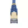 StarTech.com 1m CAT6a Ethernet kabelis - 10 Gigabit ekranēts, bez aizķeršanās, RJ45, 100W PoE plākstera vads - 10GbE STP tīkla kabelis ar spriedzes samazinājumu - zils, individuāli pārbaudīts/vadi ir UL sertificēti/TIA
