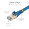 StarTech.com 0,50 m CAT6a Ethernet kabelis – 10 Gigabit ekranēts aizķeršanās drošs RJ45 100W PoE ielāpu vads – 10GbE STP tīkla kabelis ar spriegojuma samazināšanu – zils, individuāli testēts/vadi ir UL sertificēti/TIA