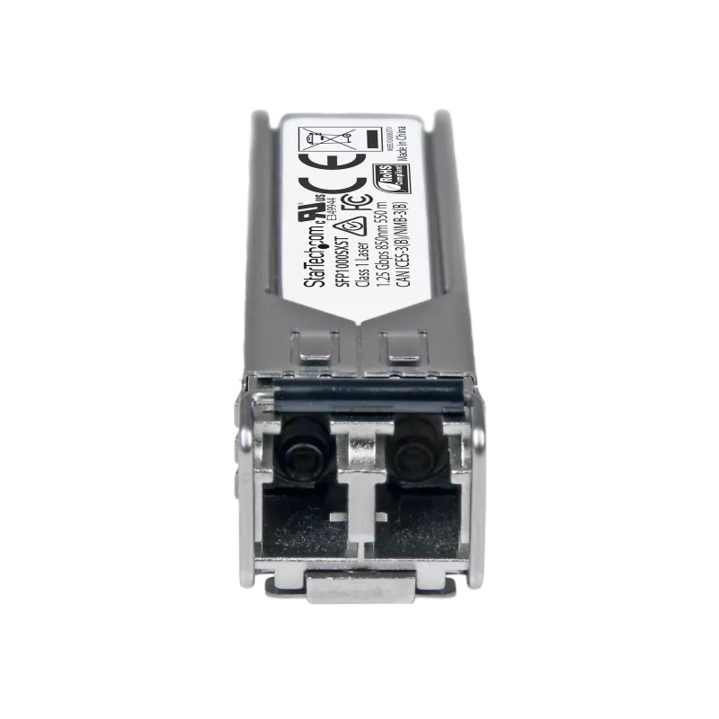StarTech.com MSA atbilstošs SFP raiduztvērēja modulis - 1000BASE-SX~MSA nekodēts SFP modulis - 1000BASE-SX - 1GbE daudzmodu optiskās šķiedras (MMF) optiskais raiduztvērējs - 1GE Gigabit Ethernet SFP - LC 550m - 850nm - DDM