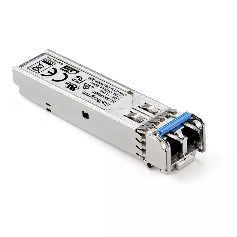 StarTech.com MSA Compliant SFP raiduztvērējs Module - 1000BASE-EX~MSA Uncoded SFP Module - 1000BASE-EX - 1GbE Single Mode Fiber (SMF) Optic raiduztvērējs - 1GE Gigabit Ethernet SFP - LC 40km - 1310nm - DDM