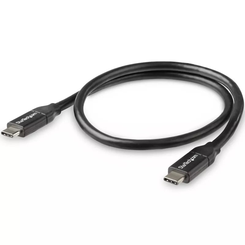 StarTech.com USB-C uz USB-C kabelis ar 5A PD - M/M - 0,5 m - USB 2.0 - USB-IF sertificēts