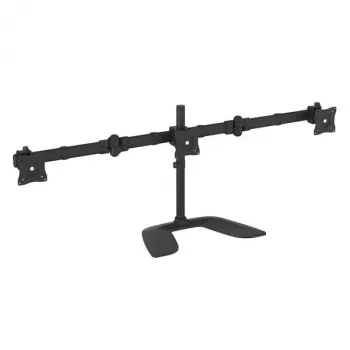 StarTech.com trīskāršo monitoru galda statīvs – regulējams, skavas stiprinājums, 24 kg, 33 cm (13 collas), 68,6 cm (27 collas), 100 x 100 mm, melns