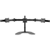 StarTech.com trīskāršo monitoru galda statīvs – regulējams, skavas stiprinājums, 24 kg, 33 cm (13 collas), 68,6 cm (27 collas), 100 x 100 mm, melns