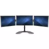 StarTech.com trīskāršo monitoru galda statīvs – regulējams, skavas stiprinājums, 24 kg, 33 cm (13 collas), 68,6 cm (27 collas), 100 x 100 mm, melns