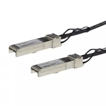 StarTech.com Cisco SFP-H10GB-CU1-5M saderīgs 1,5 m 10G SFP+ uz SFP+ tiešās pievienošanas kabelis Twinax - 10GbE SFP+ vara DAC 10 Gbps zema enerģijas patēriņa pasīvs Mini GBIC/uztvērēja modulis DAC Firepower ASR9000 ASR1000
