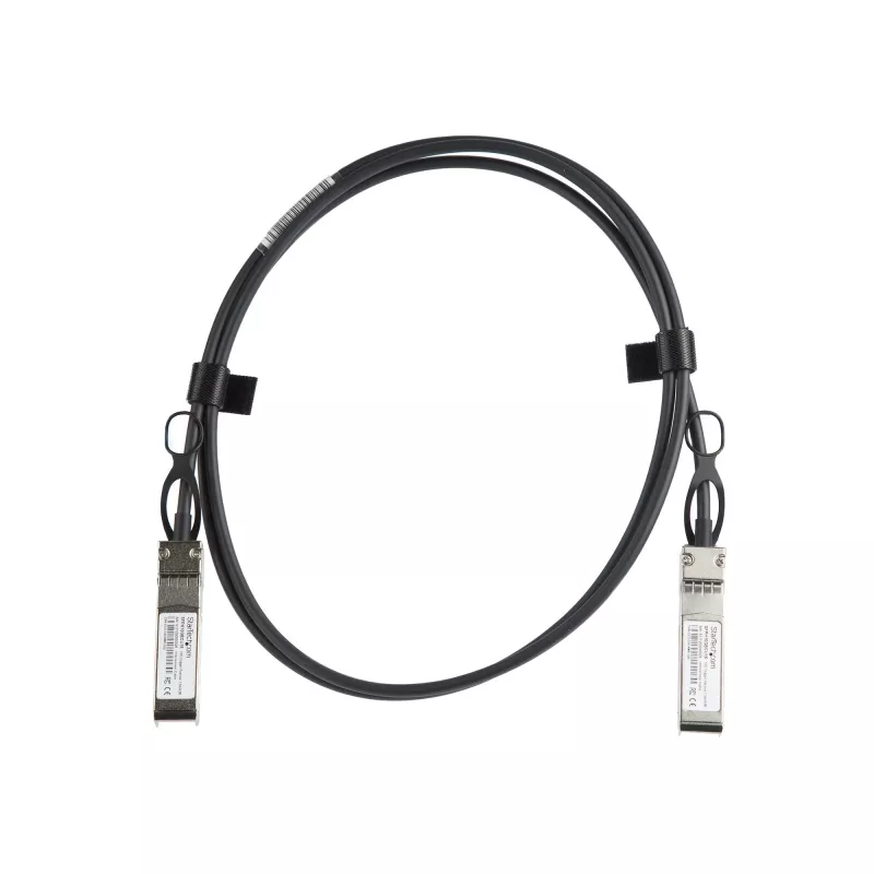 StarTech.com Cisco SFP-H10GB-CU1-5M saderīgs 1,5 m 10G SFP+ uz SFP+ tiešās pievienošanas kabelis Twinax - 10GbE SFP+ vara DAC 10 Gbps zema enerģijas patēriņa pasīvs Mini GBIC/uztvērēja modulis DAC Firepower ASR9000 ASR1000