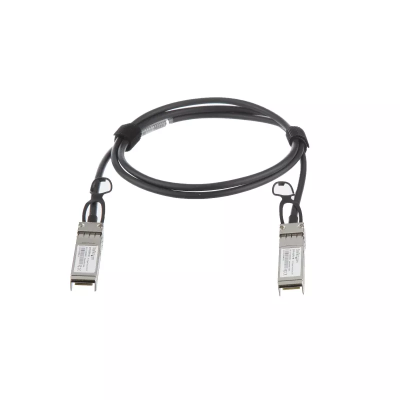 StarTech.com MSA Uncoded Saderīga 1m 10G SFP+ uz SFP+ tiešās pieslēgšanas sadales kabelis Twinax - 10 GbE SFP+ vara DAC 10 Gbps mazjaudas pasīvs raiduztvērēja modulis DAC