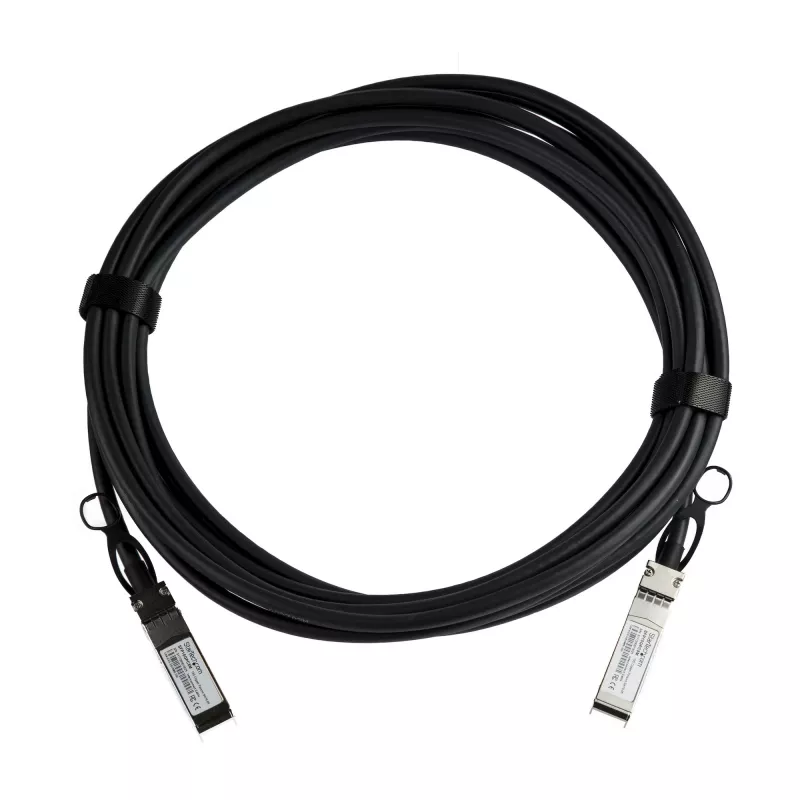 StarTech.com MSA nekodēts saderīgs 5m 10G SFP+ uz SFP+ tiešā pieslēguma sadales kabelis Twinax - 10 GbE SFP+ vara DAC 10 Gbps mazjaudas pasīvs raiduztvērēja modulis DAC