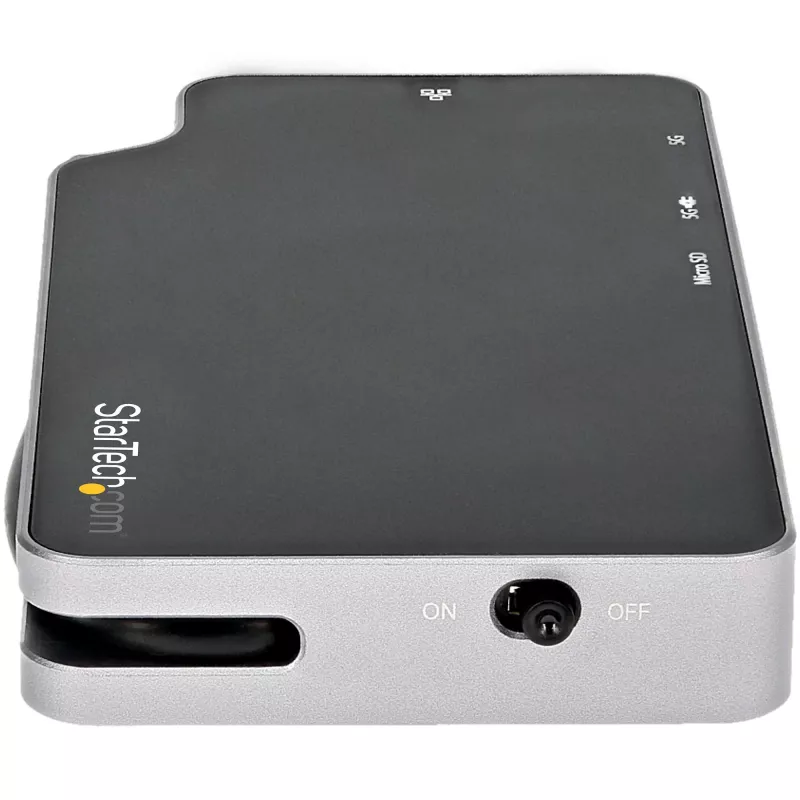 StarTech.com USB-C daudzportu adapteris – USB-C uz 4K HDMI vai VGA video ar 100 W Power Delivery caurlaidi, 2 portu 10 Gbps USB centrmezgls, microSD, GbE – USB 3.1 Gen 2 Type-C mini/ceļojumu dokstacija
