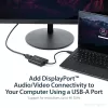 StarTech.com USB 3.0 to DisplayPort Adapter, USB DP Monitor Converter for Windows, 4K (no support for macOS/ChromeOS/Linux) - TAA
