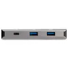 StarTech.com 3 pieslēgvietu USB-C centrmezgls ar Gigabit Ethernet RJ45 GbE pieslēgvietu – 2x USB-A, 1x USB-C – SuperSpeed 10Gbps USB 3.2 Gen 2 Type-C centrmezgla adapteris – ar USB kopnes barošanu – alumīnija – darbojas ar TB3